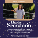 DIA DA SECRETÁRIA! DIA DA SECRETÁRIA!